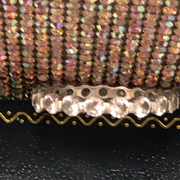 Sterling Silver Cubic Zirconia Eternity Band - Picture 3 of 5